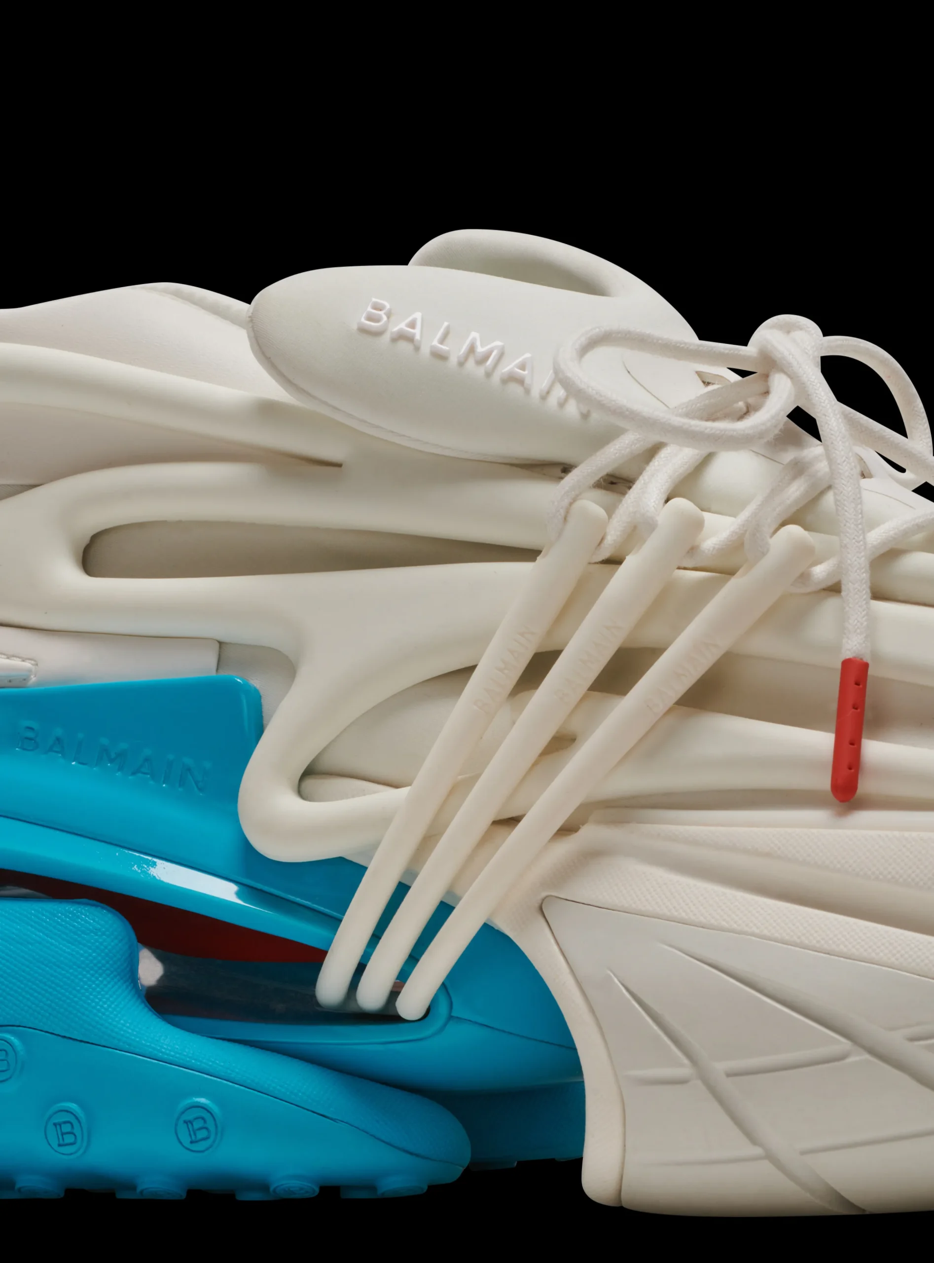 Balmain Unicorn Trainers In Neoprene And Leather