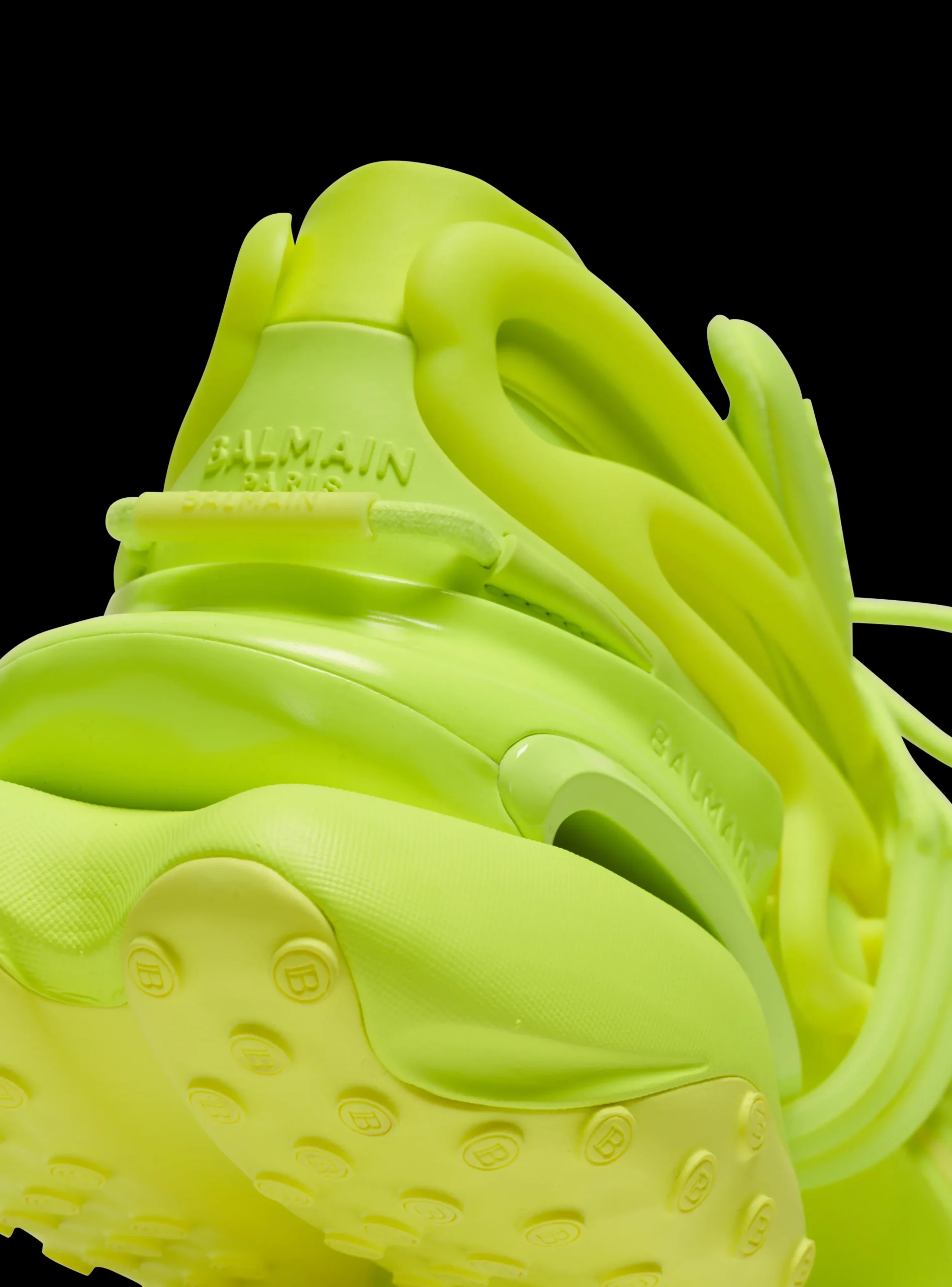 Balmain Unicorn Trainers In Neoprene And Rubberised Leather