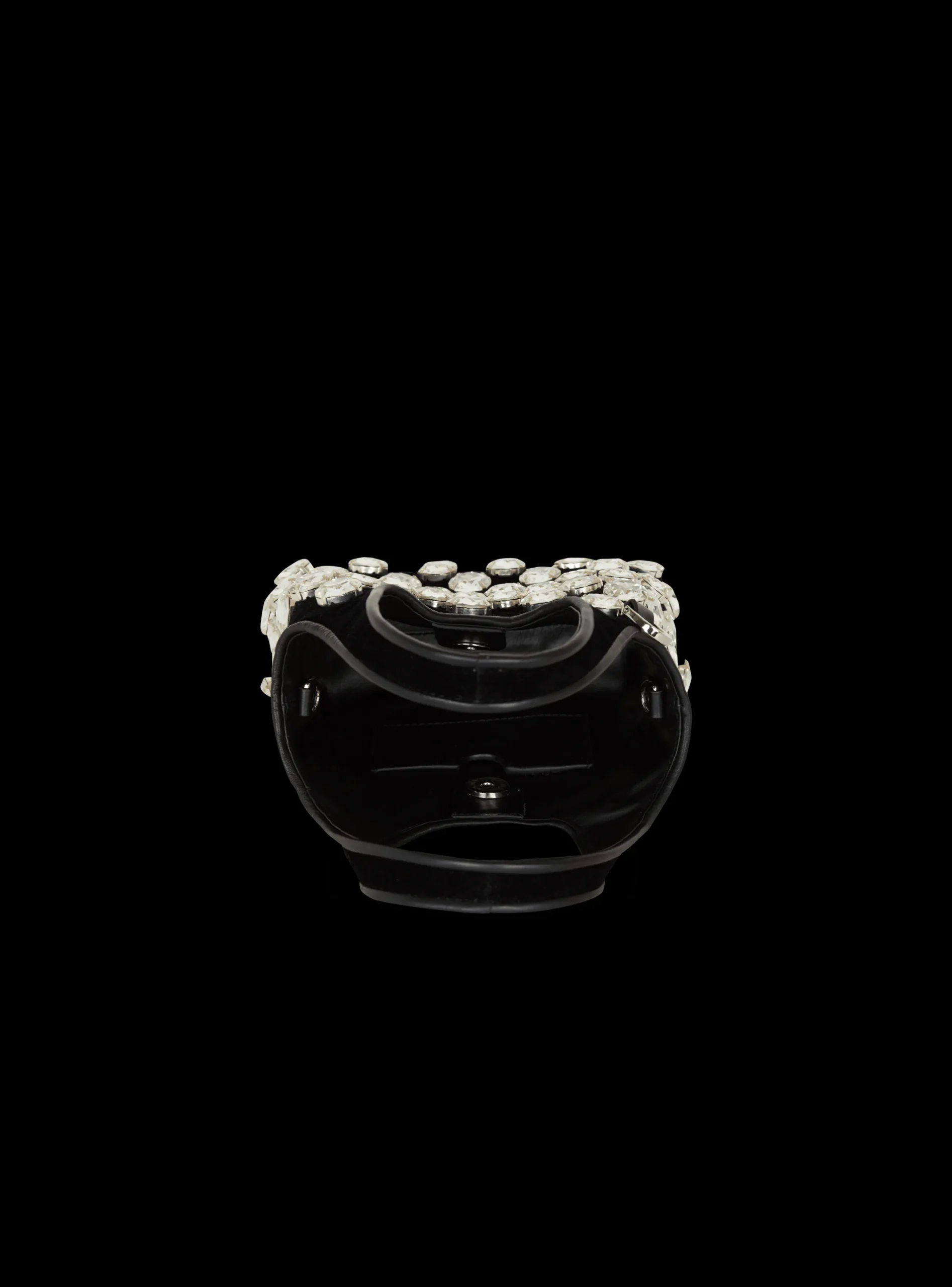 Women Balmain Velvet And Crystal Grocery Bag