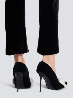 Women Balmain Velvet Clara Stilettos