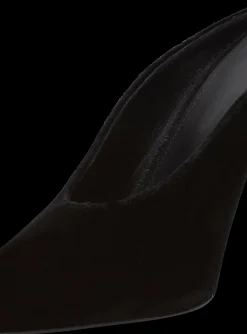 Women Balmain Velvet Ruby Mules