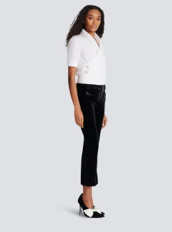 Women Balmain Velvet Trousers