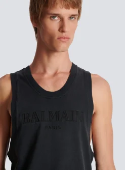 Balmain Vintage Embroidered Tank Top