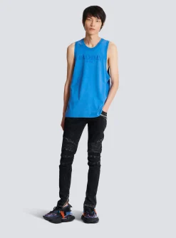 Balmain Vintage Embroidered Tank Top