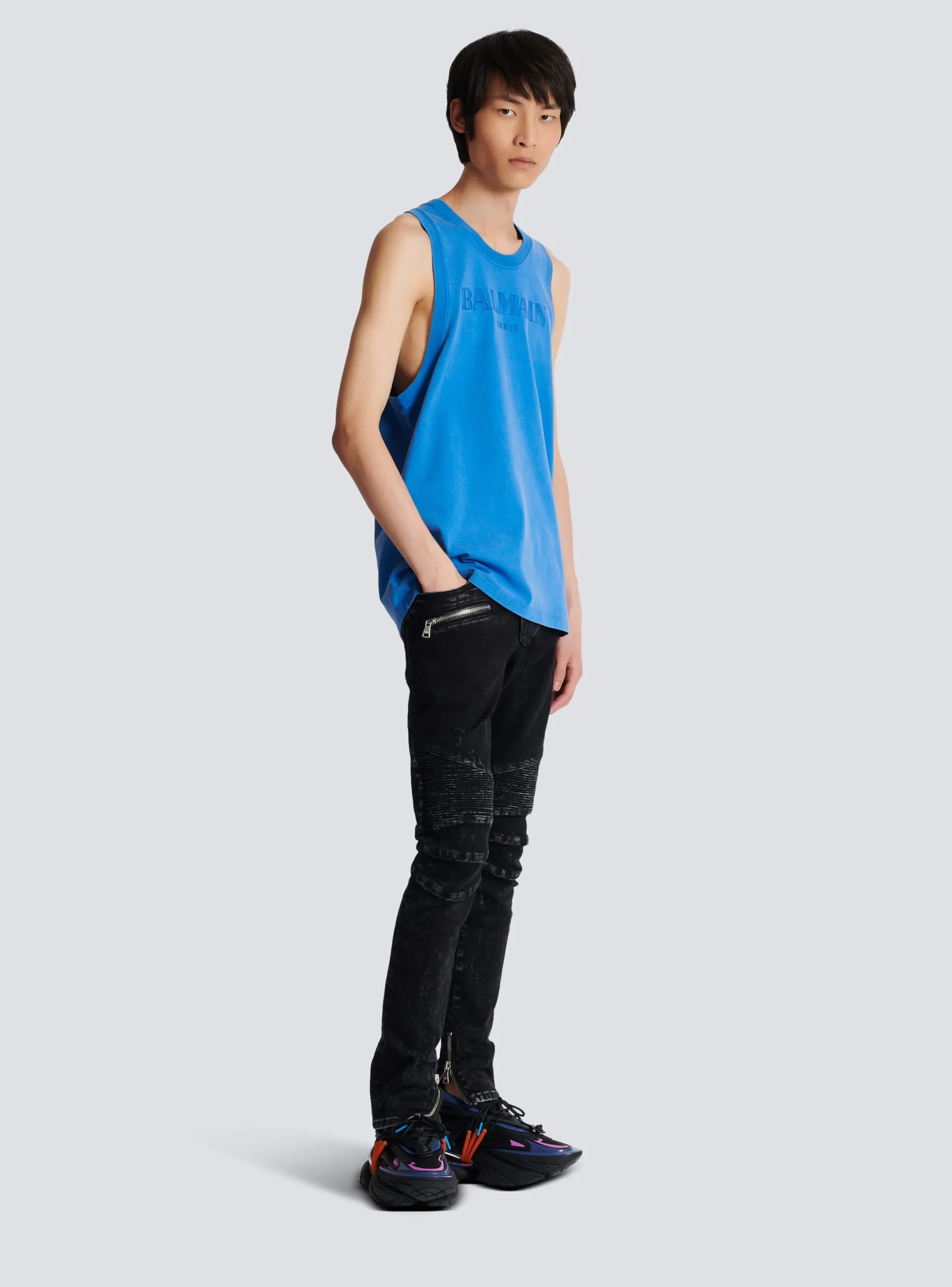 Balmain Vintage Embroidered Tank Top