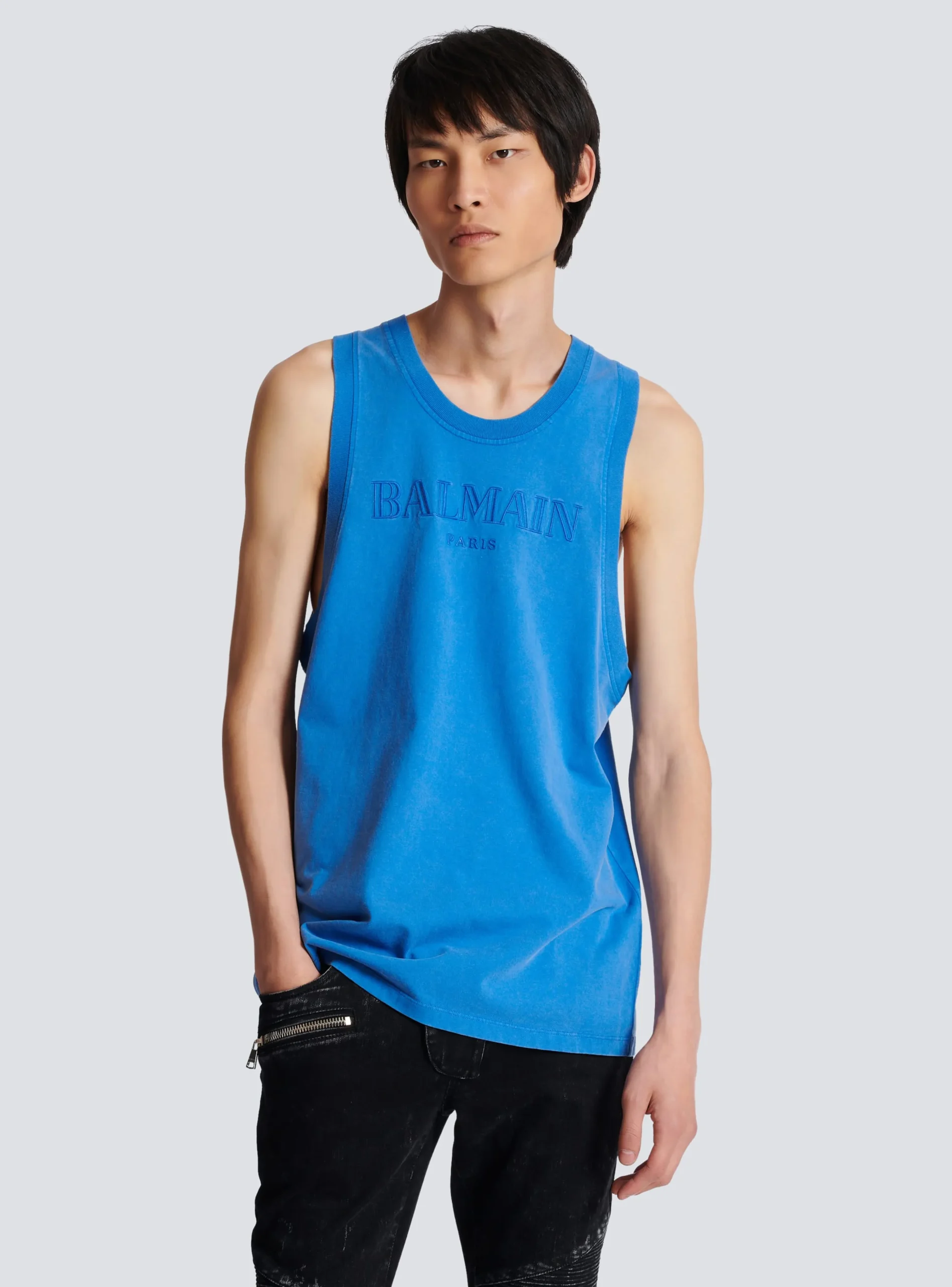 Balmain Vintage Embroidered Tank Top