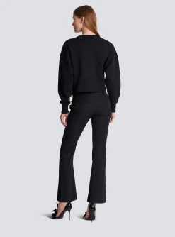 Women Balmain Vintage Sweatshirt With Roses Print