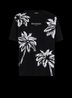 Balmain Vintage T-shirt With Palm Tree Print