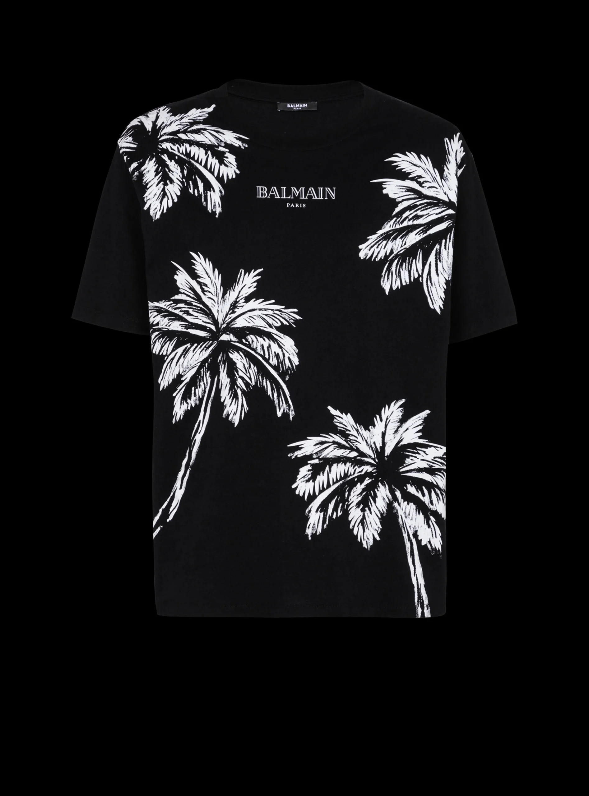 Balmain Vintage T-shirt With Palm Tree Print