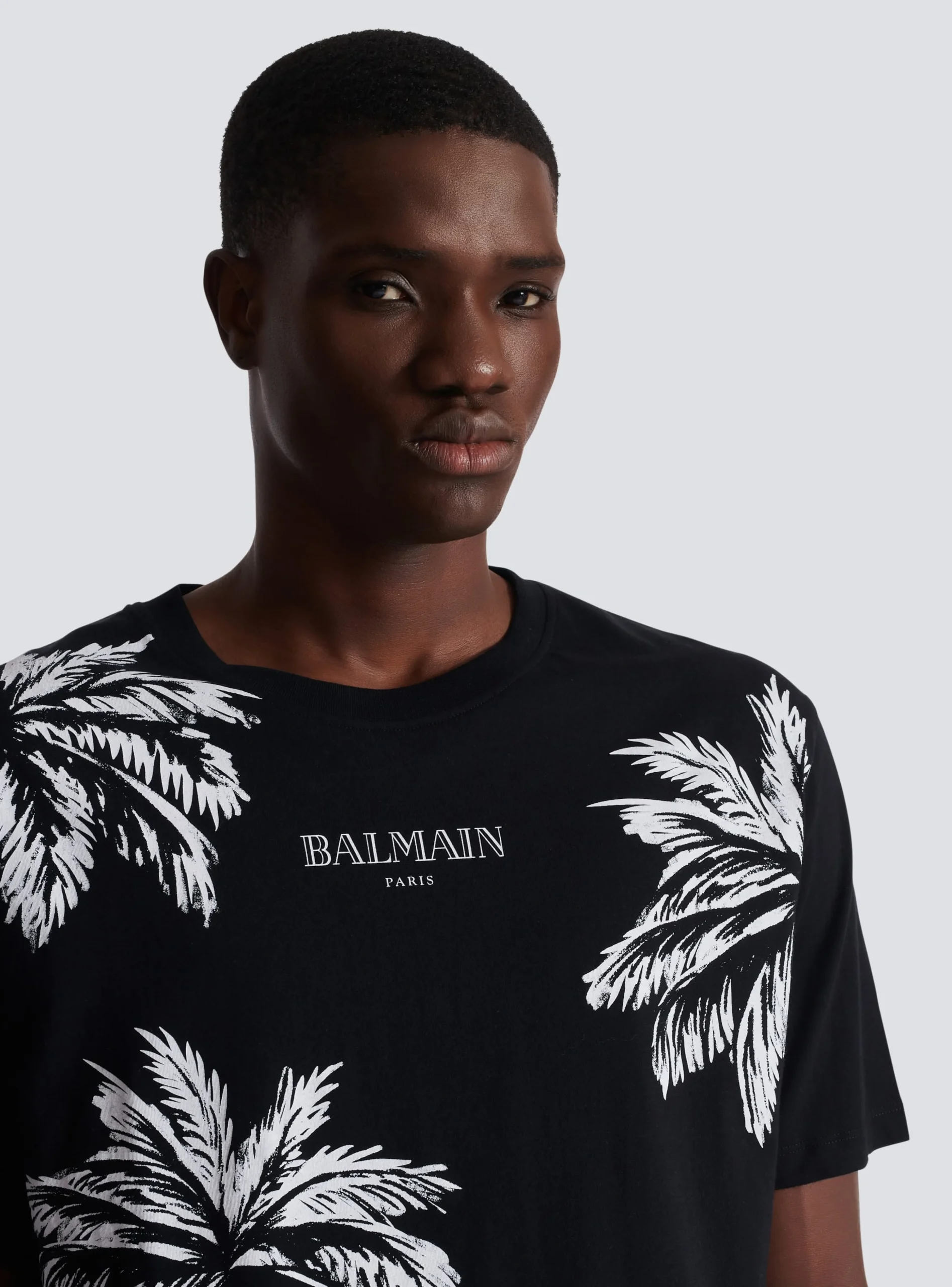 Balmain Vintage T-shirt With Palm Tree Print