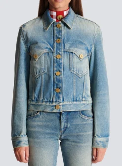 Women Balmain Vintage Denim Jacket