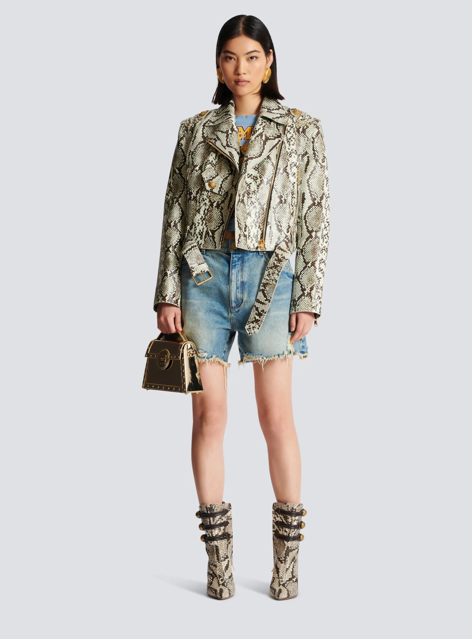 Women Balmain Vintage Denim Shorts