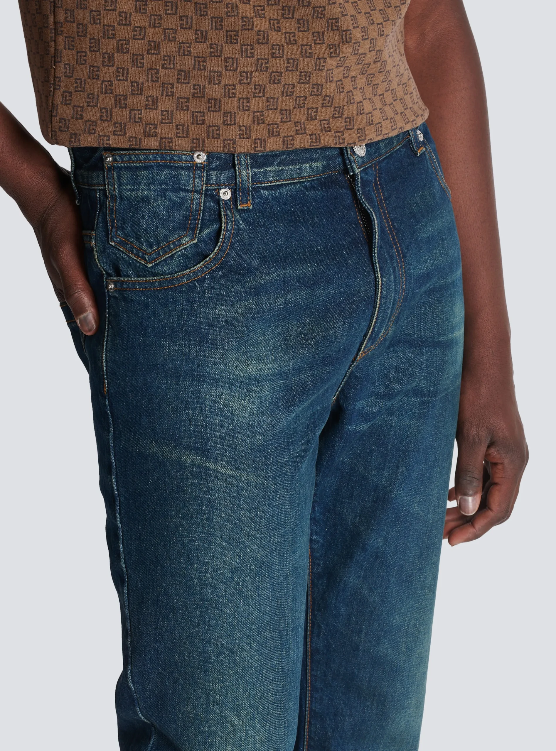 Balmain Vintage Straight-leg Jeans