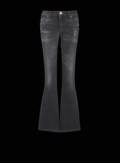Women Balmain Western Bootcut Denim Jeans