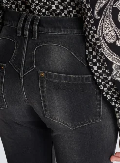 Women Balmain Western Bootcut Denim Jeans
