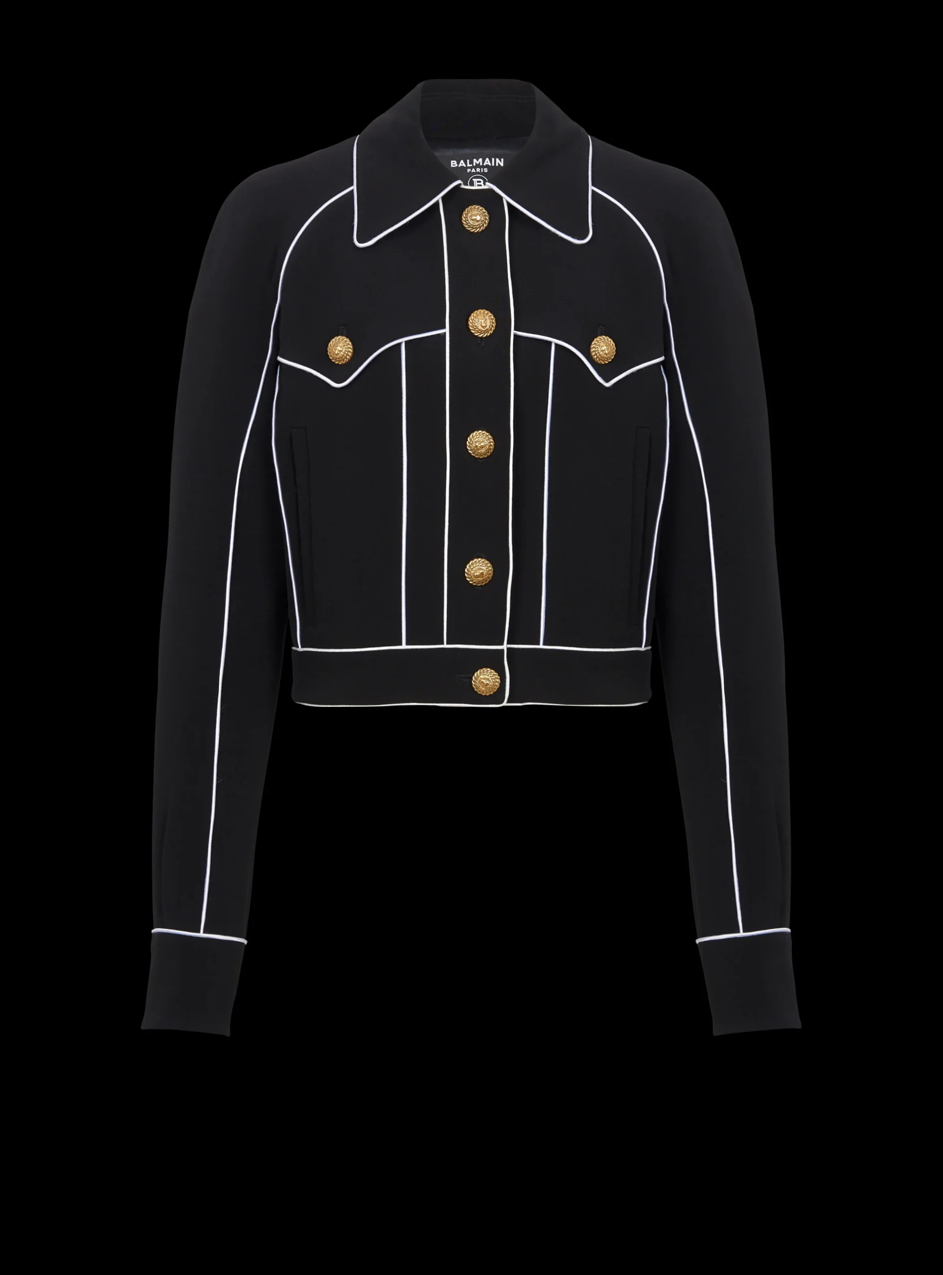 Women Balmain Western Crepe Jacket