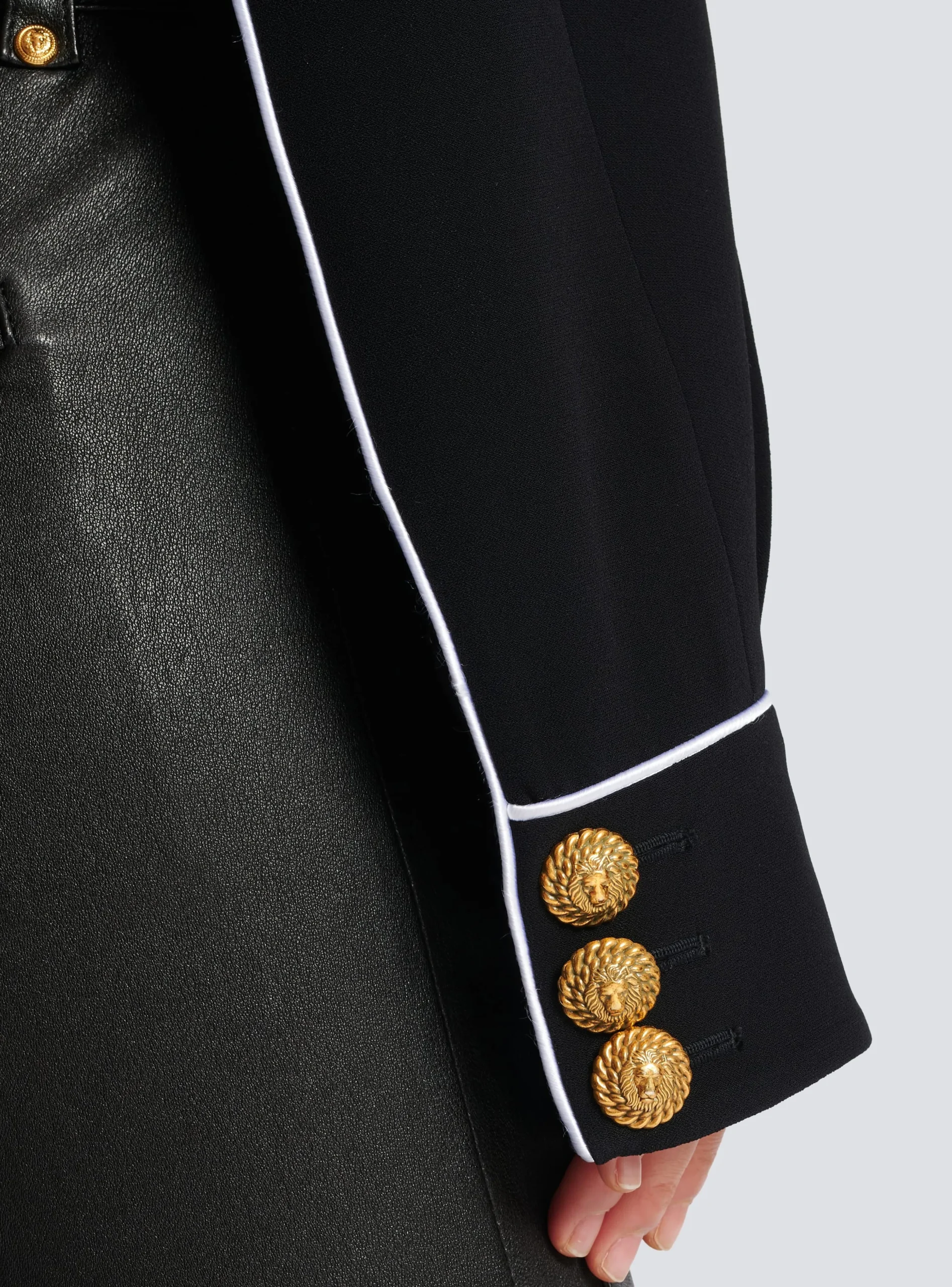 Women Balmain Western Crepe Jacket