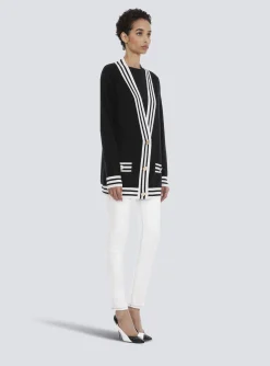 Women Balmain Wool And Cashmere Cardigan