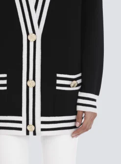 Women Balmain Wool And Cashmere Cardigan