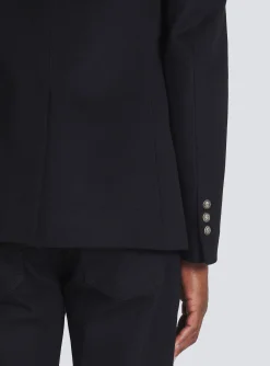 Balmain Wool Blazer With Double-breasted Silver-tone Buttoned Fastening