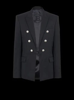 Balmain Wool 6-button Jacket