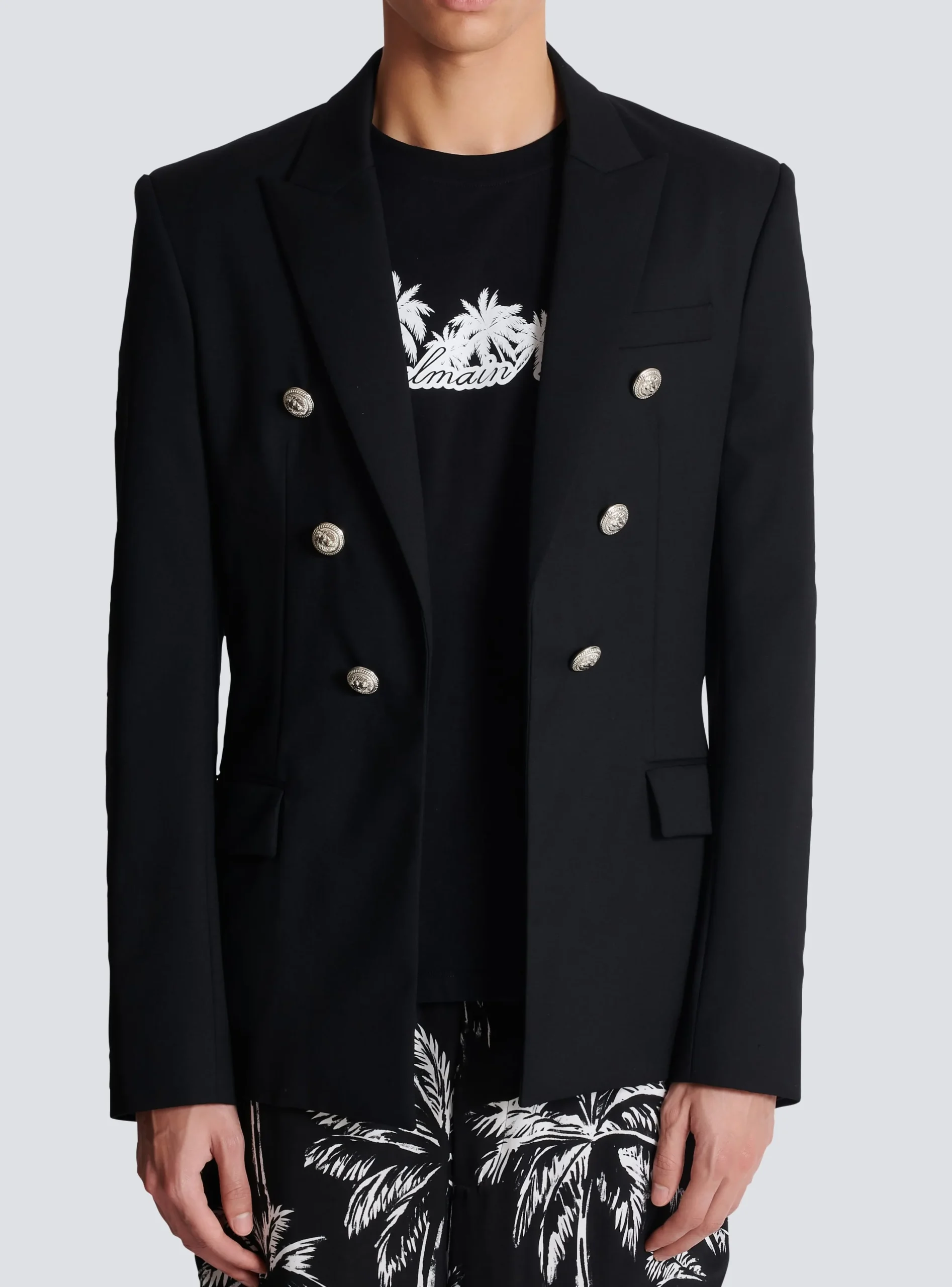 Balmain Wool 6-button Jacket