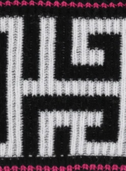Women Balmain Wool Headband With Large Monogram