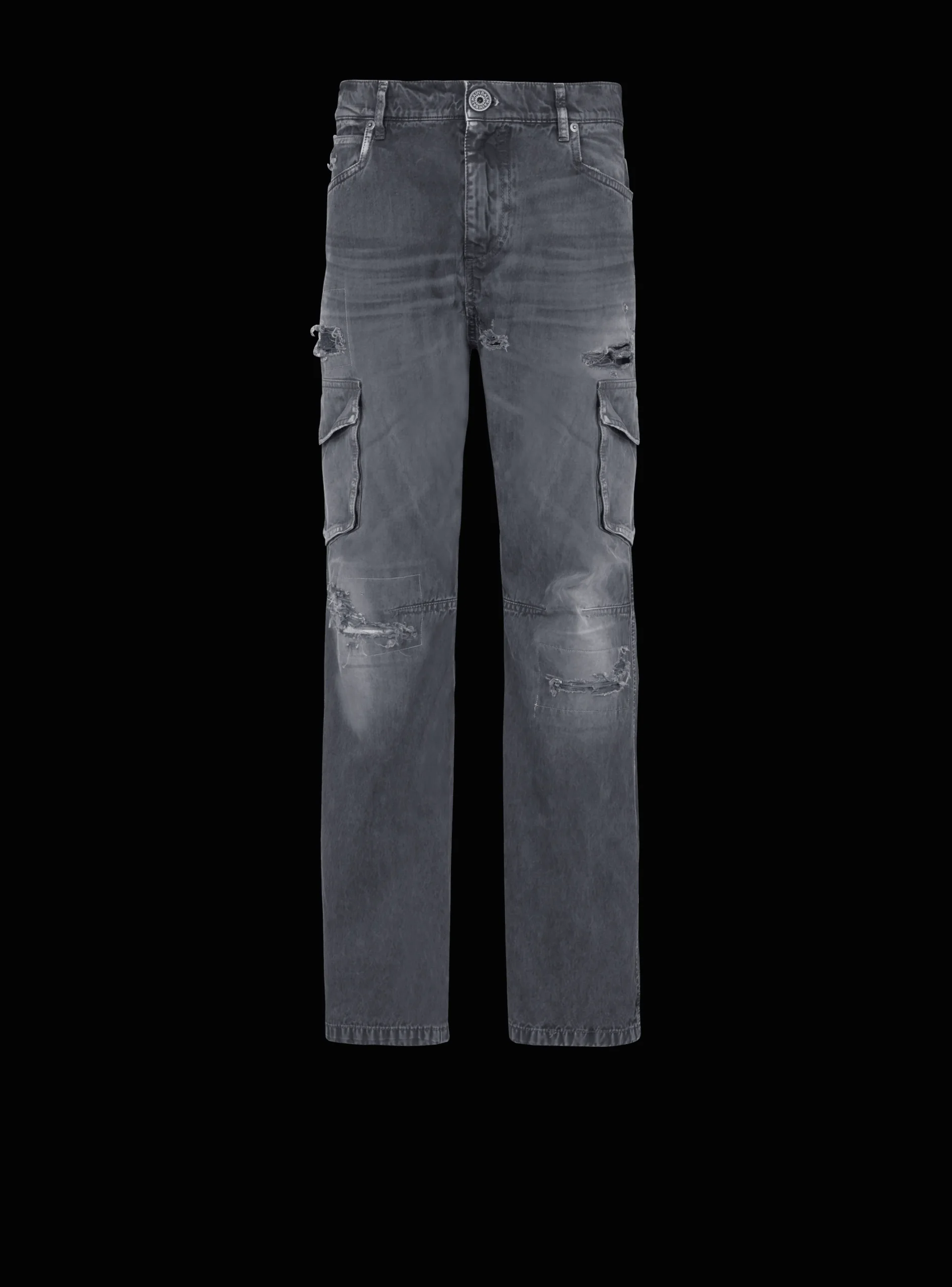 Balmain Worn-effect Cargo Trousers