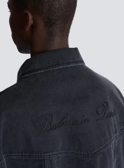 Balmain Worn-effect Denim Jacket