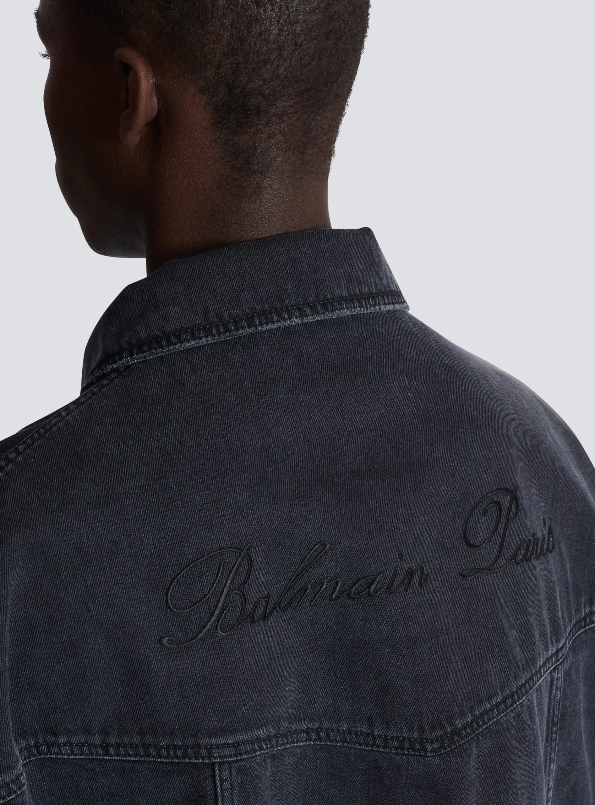 Balmain Worn-effect Denim Jacket