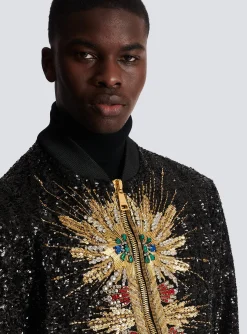 Balmain Zipped Jacket With Embroidery